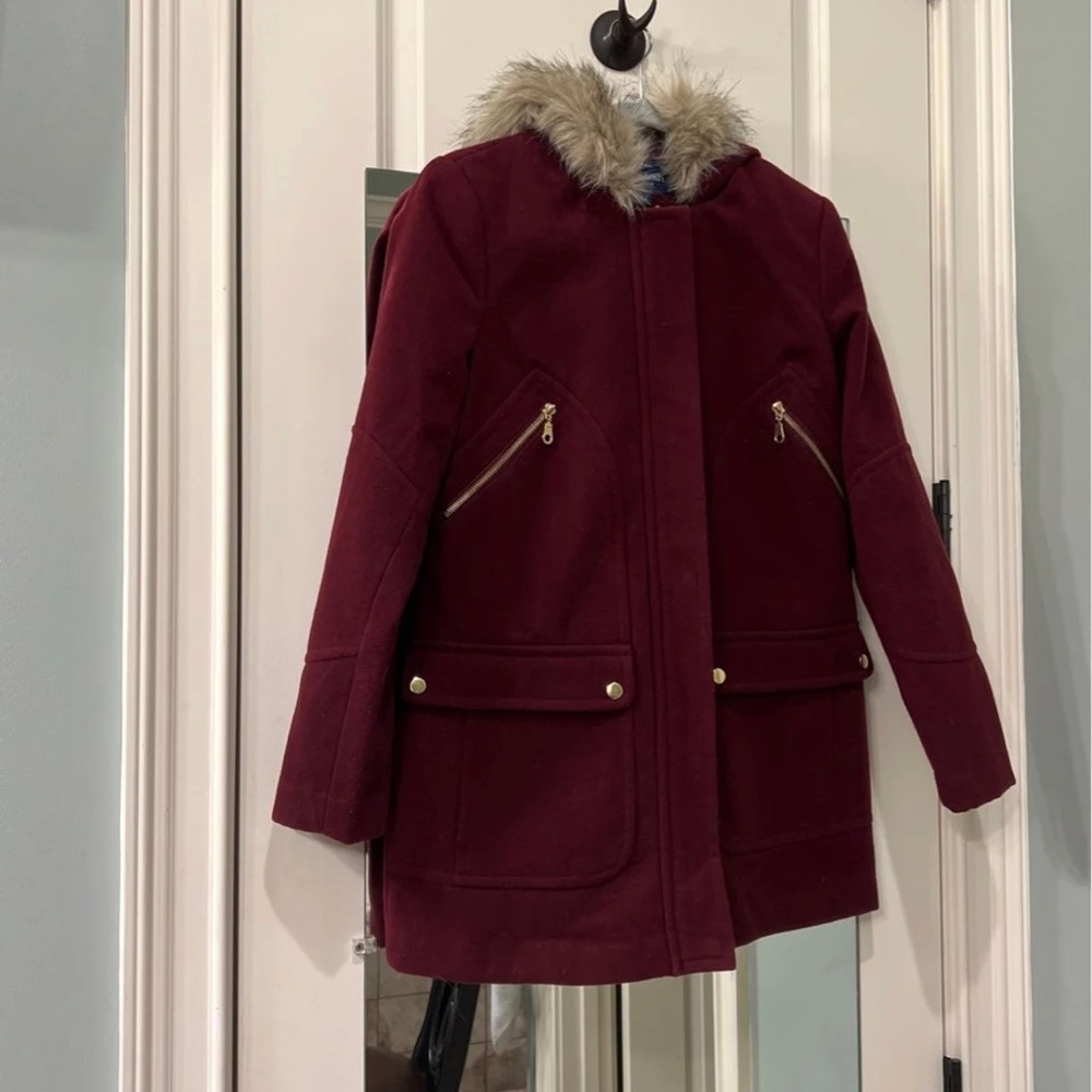 Mackintosh New England Ladies Coat Burgandy